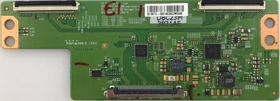 Picture of Lg 55" LED TV Tcon Board: 6871L-3831B, 6870C-0532B, LC550EUE-FHM1, TL2375EP, RT6919C, T085033, 55LF6300-UA, 55LX341C-UA, 55LX540S-UA, 55LX770M-UA