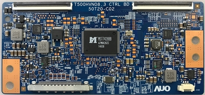 Picture of Sharp 50" LED TV Tcon Board: 50T20-C02, 55.50T20.C04, T500HVN08.3, MST7428BB, AUO-G1422, M106-28, P301-16, 25L1606E, LC-50LB261U, NS-50D550NA15, 50H5G, 50H5GB, 50K22DG