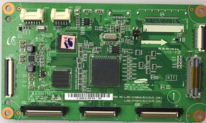 Picture of SAMSUNG 58" Plasma TV Logic Board: BN96-14111A, LJ92-01684B, LJ41-07009A, EM6A9320BIA-5H, 25L1635DM2I, PN58C8000YFXZA, PN58C6400TFXZA