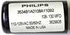 Picture of Philips 3534B1A0108A110B2, 108-130MFD, 110-125VAC 50/60HZ, 3629926, 130UF/125VAC, Philips VAC Capacitors