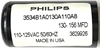 Picture of Philips 3534B1A0130A110A8, 130-156MFD, 110-125VAC 50/60HZ, 3629926, 156UF/125VAC, Philips VAC Capacitors