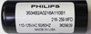 Picture of Philips 3534B2A0216A110B1, 216-259 MFD, 110-125VAC 50/60HZ, 3629929, 259MFD, 125VAC, Philips VAC Capacitors