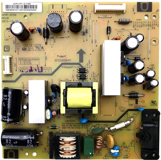 Picture of Vizio 32" LCD TV Power Supply Board: 56.04041.011, OPVP-0196, SFF1006G, STU413S, E320I-A2, E320IA2