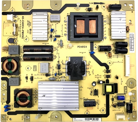 Picture of TCL 55" LED TV Power Supply: 40-E461C4-PWH1XG, PE461C4, 08-PE461C4-PW200AA, VIPER17L, MDF18N50, MBR20150CTP, U15K80R, LE48FHDF3300ZTAAA, LE48FHDF3300ZTATDAA, LE55FHDF3300ZTAAA, LE55FHDF3300ZTATCAA