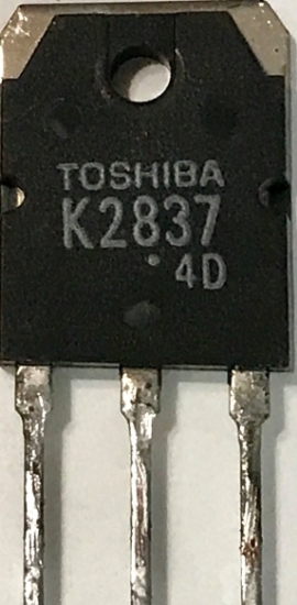 Picture of K2837, 2SK2837, 500V 20A, N-Channel High Speed & High Current Switching MOSFET