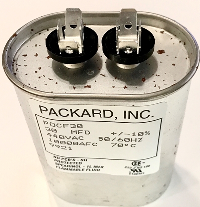 Picture of POCF30, 30MFD 440V, 30UF 440V, 10000AFC, Run Capacitors