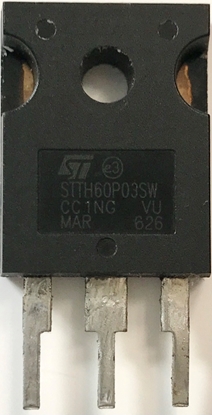Picture of STTH60PO3SW refers to an ultrafast recovery power rectifier manufactured by STMicroelectronics