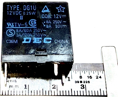 Picture of DG1U, DG1U 12VDC 8A, Original Relay