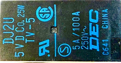 Picture of DJ2U, DJ2U5VDC, 5VDC 5A, Original Relay