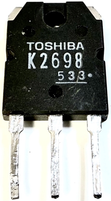 Picture of K2698, 2SK2698, NPN Chanel MOSFET, Original Toshiba MOSFET Transistor