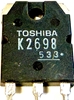 Picture of K2698, 2SK2698, NPN Chanel MOSFET, Original Toshiba MOSFET Transistor