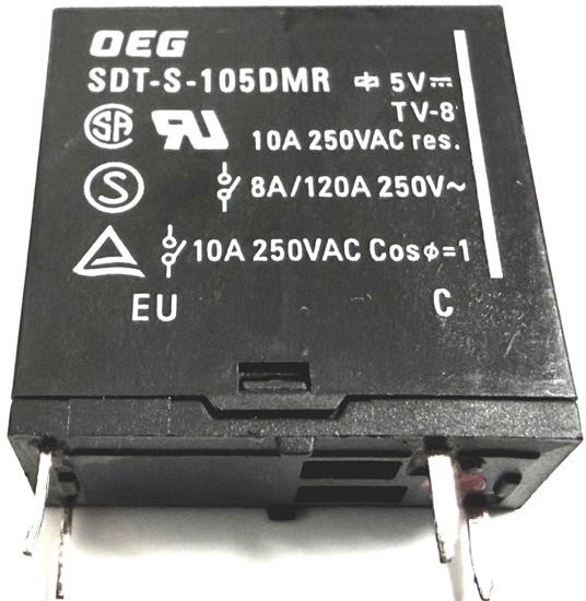 Picture of SDT-S-105DMR, 5VDC 10A, Original Relay 24x24x10mm