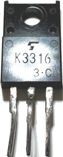 Picture of K3316, 2SK3316, N Channel MOSFET 500V 5A