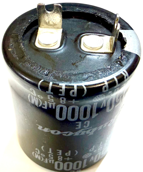 Picture of 1000uF 250V, 1000mF 250V, Rubycon CE 250V 1000uF 30x35mm Aluminum Capacitors