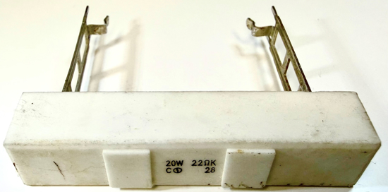 Picture of 22 Ohm 20W, Ceramic 22 Ohm 20W 65x47mm