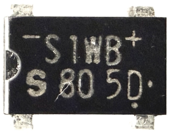 Picture of S1WB80, S1WB-S80, 800V 1.0A, Bridge Rectify Diode