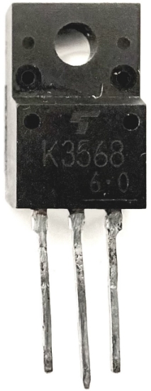 Picture of K3568, 2SK3568, 500V 12A, N Channel MOSFET Switching Regulator