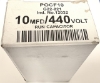 Picture of 10MFD 440V, 10uF 440VAC, 10mF 440VAC, POCF10, G22-821, Run Capacitor, 90x52x35mm   