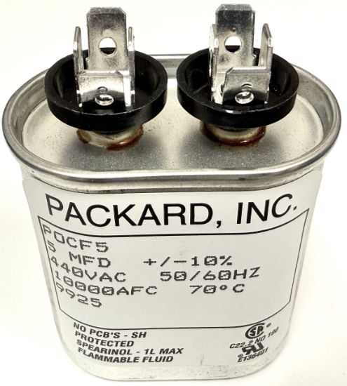 Picture of 5MFD 440VAC, 5mF 440VAC, 5uF 440VAC, POCF5, G22-819, 60x52x35mm