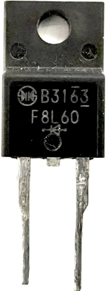 Picture of F8L60, SF8L60, F8L60U, 600V 8A, Super Fast Recovery Diode