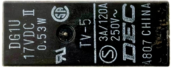 Picture of DG1U17VDC, 3A/120A, A807, TV-5, Relay